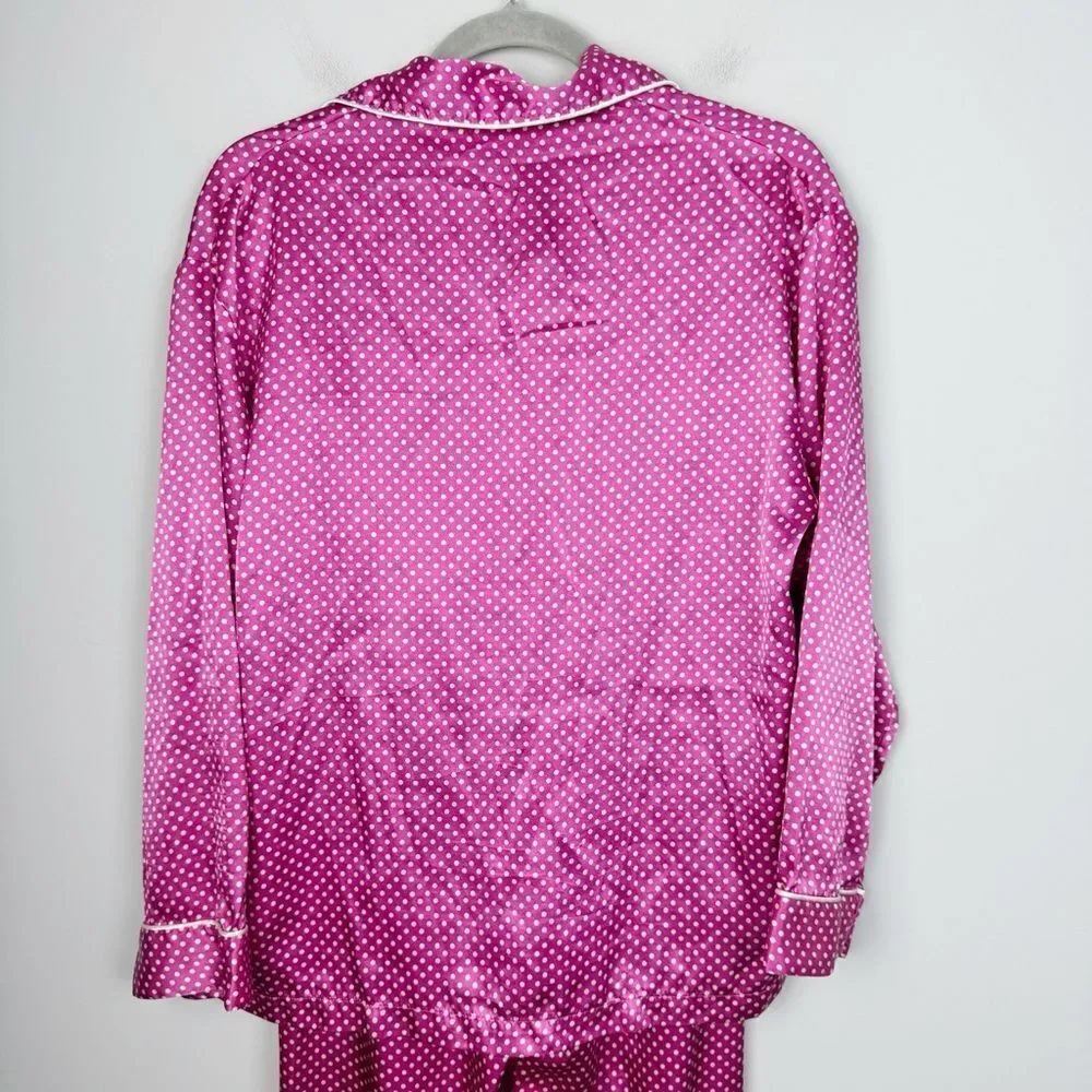 VICTORIA’S SECRET | SET Pink Polka Dot Pajama Top & Pants Women’s Size Small